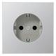 Jung AL1520N SCHUKO Steckdose ohne Kralle LS Aluminium
