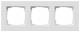 GIRA 0213295 Abdeckrahmen 3f flach Gira E2 Reinweiß