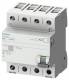 Siemens 5SV36474KK14 FI switch type B+ 80A 3+N-pole 300mA 400V 4HP short-term galvanized