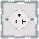 Berker 41686089 Steckdose mit SchutzKontakt USA/CANADA NEMA 5-20 R pws samt