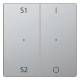 Merten MEG5228-6036 Rocker button module 2-fold (Scene1/2 1/0) stainless steel