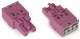 WAGO 770-282/082-000 socket without strain relief housing, 2-pole, pink