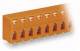 WAGO 741-406 feed-through terminal strip 0.08-2.5 sqmm orange