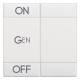 Legrand N4911M2AFN BTicino rocker 'ON-OFF-GEN' white 2m