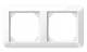Merten 389225 1-M-Rahmen 2fach aktivweiß glänzend