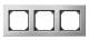 Merten 475360 M-PLAN-Metallrahmen 3fach Platinsilber