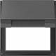 GIRA 065467 Adapterrahmen Klappdeckel TX44 (WG UP) anthrazit