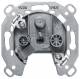 Berker 452210 antenna socket 3 holes SAT, TV, FM, single socket