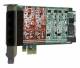 Mitel 1A4B04F Sangoma 4 port modular analog PCI-Express x1 card with 2 Station and 2 Trunk interfaces and HW Echo Can