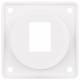 Berker 945572509 Tragplatte für AMP Modular Jacks 1fach Integroß,glänzend