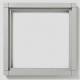 Siedle 200016829-01 UP KR611-2/2-0SM combination frame, aluminum silver metallic 231x231x15mm