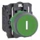 Schneider Electric XB5AA3311C0 Schneider Drucktaster, kompl, Kunststoff, tastend, grün