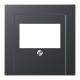 JUNG A569BFPLTANM cover f., TAE socket Serie A anthracite matt