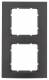 Berker 10123005 Rahmen 2fach B.3 Alu schwarz/anthrazit