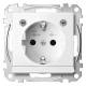 Merten MEG2304-0319 SCHUKO-Steckdose BRS mit Lichtausl.+LED StK polarweiß gl.System M