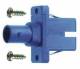 Telegärtner 100007263 TEGA ST/SC Adapter SM und MM Keramikhülse Kunststoffgehäuse blau