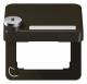 Jung CD590BFKLSLBR hinged lid with safety lock brown
