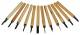 Schnitzmesser-Satz, 12-teilig, Holzgriff