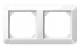 Merten 389219 1-M-Rahmen 2fach polarweiß glänzend