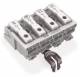 WAGO 294-4224 power connection terminal with PE latching contact 1/L-2/L-PE-N 4p white