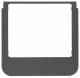 Berker 13196086 Designrahmen abgerundet Zubehör anthrazit samt
