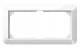 Merten 389819 1-M-Rahmen 2fach ohne Mittelsteg polarweiß glänzend