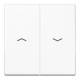 Jung A595PWW Rocker switch for blinds, push-button, A 595 P WW, alpine white