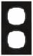 Berker 10122616 Rahmen 2fach flach R.8 Glas schwarz