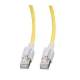 Patchkabel RJ45, CAT6A 500Mhz, 1,5m, gelb S-STP(S/FTP) VC LED in den Steckern!,