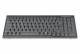 DIGITUS Tastatur für TFT-Konsolen schwarz, Kabel,französisch