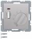 Berker 20316084 temperature controller 24V Ö Z-piece rocker switch + LED Qx aluminum velvet lacquer.