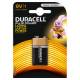 2-POWER Duracell Plus Power 9v 1 Pack
