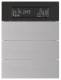 Berker 75663594 Tastsensor 3fach mit Temperaturregler und Display B.IQ Alu