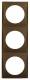 Berker 918192511 Rahmen 3fach Integro Flow braun,matt