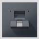 Siedle FPM 600-0 AG Fingerprint-Modul Anthrazitgrau