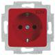 Busch Jaeger 2CKA002011A6254 BJ 20 EUCQ/DV-217-101 SCHUKO Steckdosen-Einsatz rt RAL3020 SI/Reflex