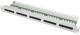 Telegärtner 100007031 TEGA 19z Patch Panel ISDN/TEL 1HE MPPI25-H Cat.3 ungeschirmt RAL7035