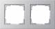 GIRA 021225 Rahmen 2f Farbe alu E2 2-fach E2