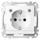 Merten MEG2304-0325 SCHUKO-Steckdose BRS mit Lichtausl.+LED StK aktivweiß gl.System M