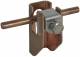 Dehn + Soehne 277237 Dehn FRH116.10WA11B7CU Flachband halter mit Druckstück für Rd 6-10/Fl...11mm