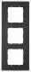 Berker 10136626 Rahmen 3fach B.7 anthrazit matt