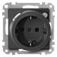 Merten 232814 FI-SCHUKO socket BRS anthracite System M
