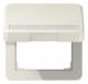 Jung CD590BFNAKL UP / WD hinged lid with label, CD BF 590 NA KL, white, unbreakable