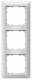 Siemens Rahmen 3-fach 5TG2553-3 DELTA LINE aluminium-metallic 80 mm
