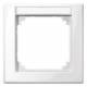 Merten 470119 M-SMART-Rahmen 1fach mit Beschriftungsträger polarweiß glänzend