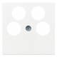 Jung A561-4SAT2WW Abdeckung Ankaro 4Loch für SAT-TV Serie A/AS alpinweiß