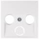 Berker 12038989 central piece 1203 89 89, for antenna outlet polar white, glossy