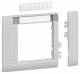 Hager GR0802A7035 Rahmenblende modular ZS 55 OT 80 hfr B.feld lichtgrau