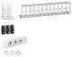 Hager UM00M4 Multimedia Kit with 3xsockets, patch panel RJ45