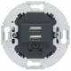Berker 260215 USB charging socket 230V 2-way 3.0A round support ring anthracite
